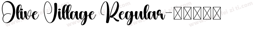 Olive Village Regular字体转换